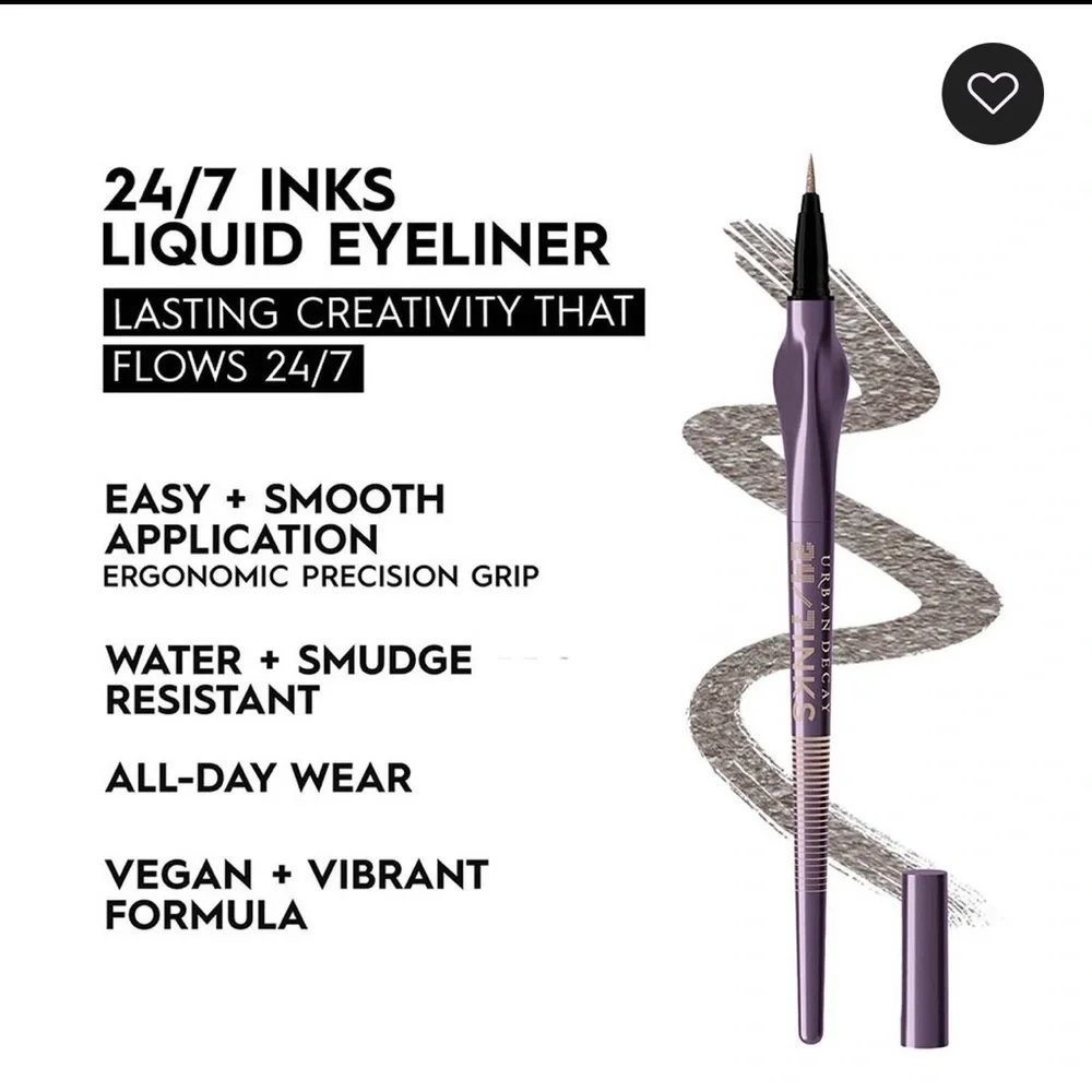 Urban Decay OIL SLICK 24/7 Ink Liquid  gunmetal Eyeliner